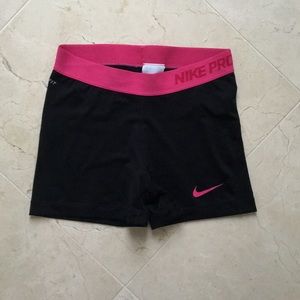 Nike pro spandex shorts